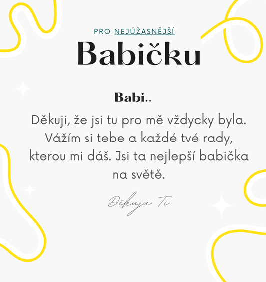 Věnování - nejúžasnější babička