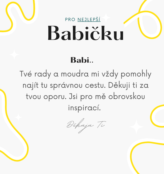 Věnování - nejlepší babička