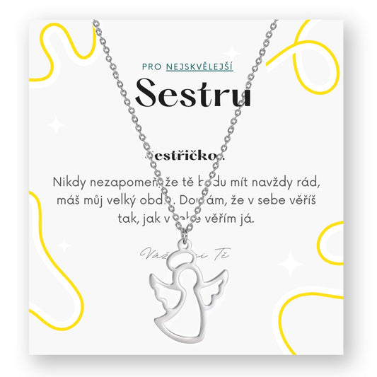 Sada pro sestru - Andílek řetízek