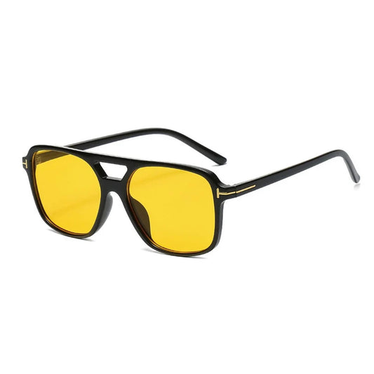 Štýlové okuliare so žltými sklami